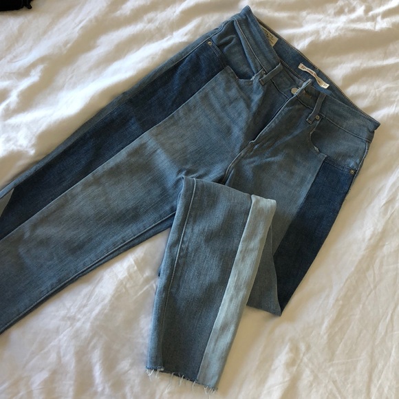 Levi skinny jeans colour block size 27 - Picture 2 of 5